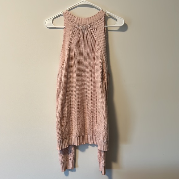 Forever 21 Pink Cold Shoulder Sweater Womens Size Medium - Picture 4 of 6